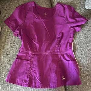 Jaanuu Peplum Scrubs Top